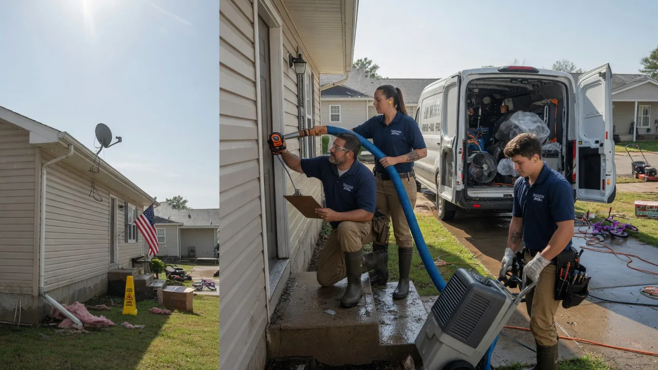 Ceiling Water Damage Restoration in Vandalia, MI near me